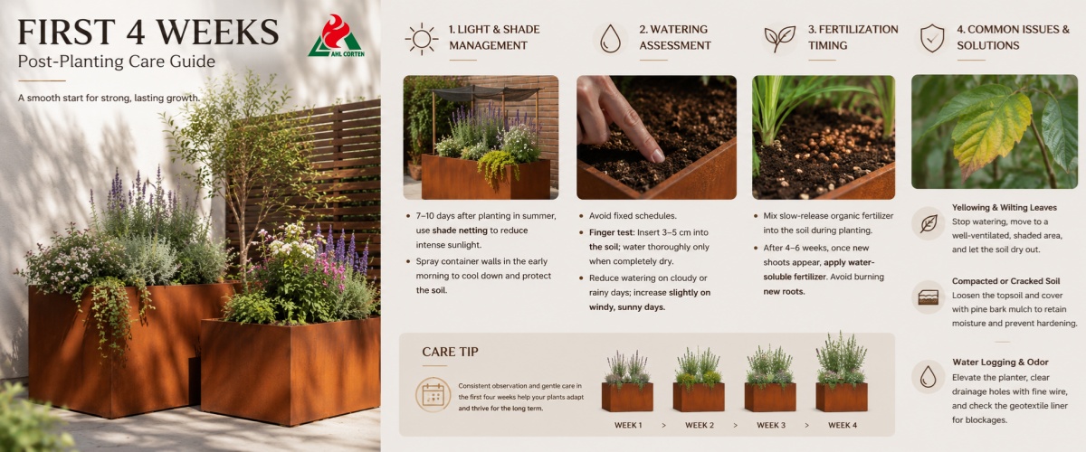 Post-Planting Care for the First 4 Weeks